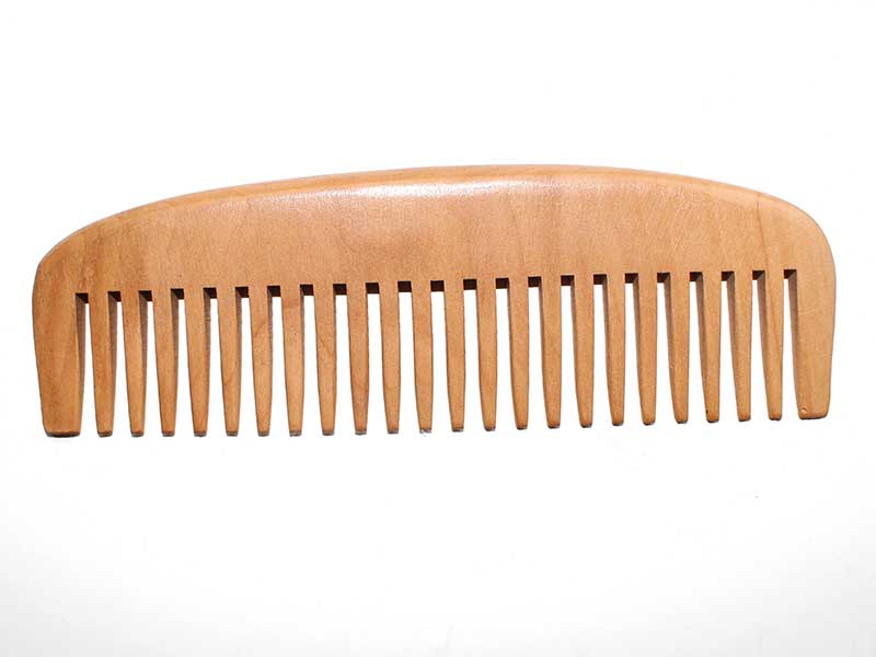Natural Health Pear Wooden Hair Comb C3