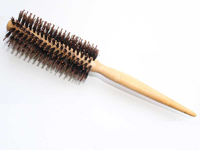 Boar Bristle Hairbrush Pin Tail Handle B42