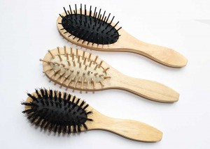 Oval Wooden Cushion Hair Brushes B38