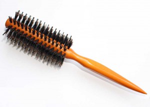 Round Boar Hairbrush Pin Tail Handle B44