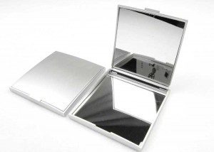 Square Metal Compact Mirror For Makeup MC10